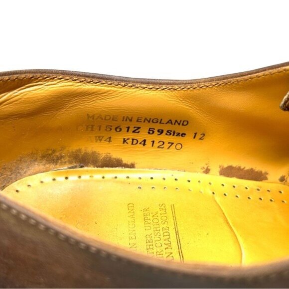Dr Martens Vintage 4 Hole A-CH1561Z Brown Made in England size 13 US or 12 UK main image 5